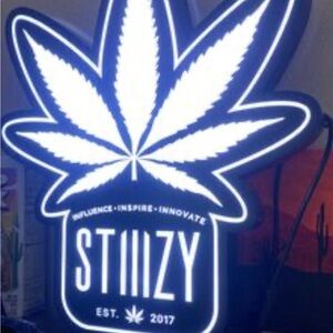 Stiiizy color changing LED sign. Perfect for a smoke room or cannabis enthusiast